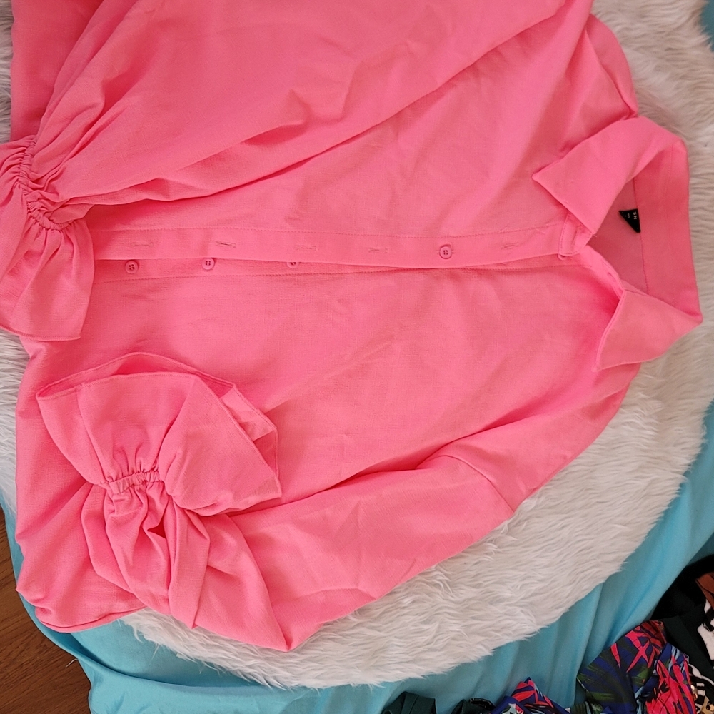 SHEIN pink throw over - Picture 2 of 3